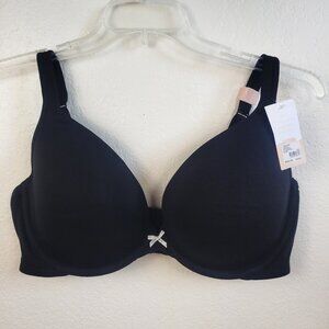 New Cacique Boost Plunge Bra Size 40DDD Black NWT Lane Bryant